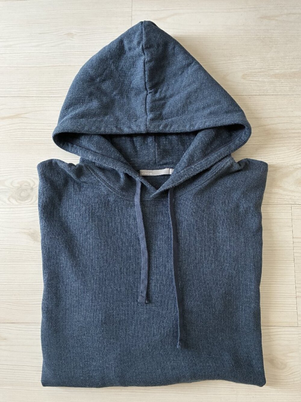 Vince Men's Double Knit Thermal Pullover Hoodie Size Large